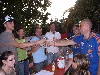 hochprozentiger Sit-in im Ziel