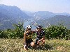 mit Guide Roberto vom Campingplatz La Tartufaia ber dem Lago di Endine